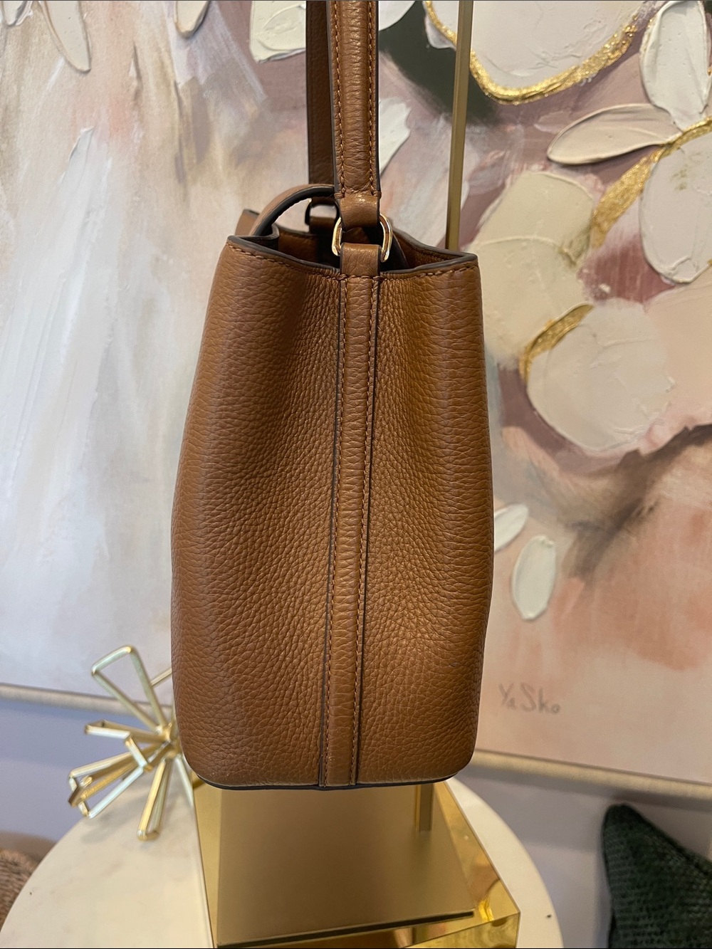 Tory Burch Britten Satchel with Crossbody in Tan - Picture 2 of 10